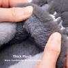 Большие размеры Мужские домашние тапочки Зимние теплые плюшевые шлепанцы Парные домашние туфли на плоской подошве Противоскользящие тапочки для спальни Женские осенние меховые шлепанцы