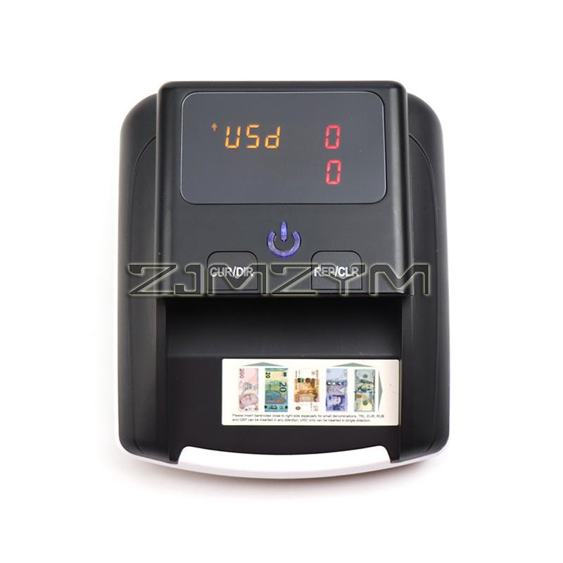 Portable Mini Money Counter Counterfeit Bill Detector Automatic Money Detection By UV MG IR Image for EURO USD