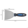 Notch Trowel Tile Construction Hand Tools with Grip Handle for Decals Masonry