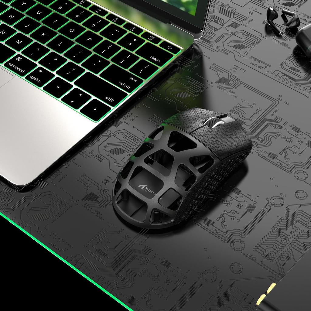 ATTACK SHARK R3 Gaming Mouse 3 Modes Magnesium Alloy Version Connection Ultra Light Mouse 46g 8000hz PAW3395 Sensor 26000DPI Quick Charging Ergonomic