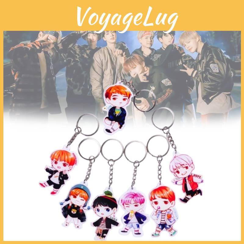 Стильный Акриловый Брелок-Ключница BTS Bangtan Boys Идеально Подходит Для Поклонников Kpop С Изображениями Чонгука Чимина Джина Ви Шуги Джей-Хоупа