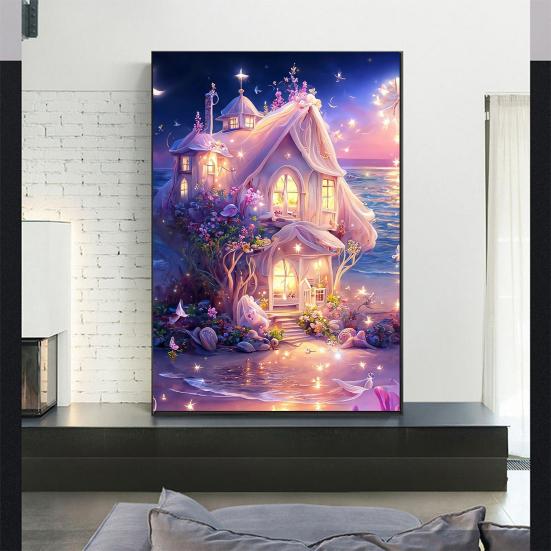 5D пейзаж Алмазный узор Artest Stream повышает креативность, уменьшает стресс, мозаика, алмазная вышивка, украшение для дома, сделай сам, подарок