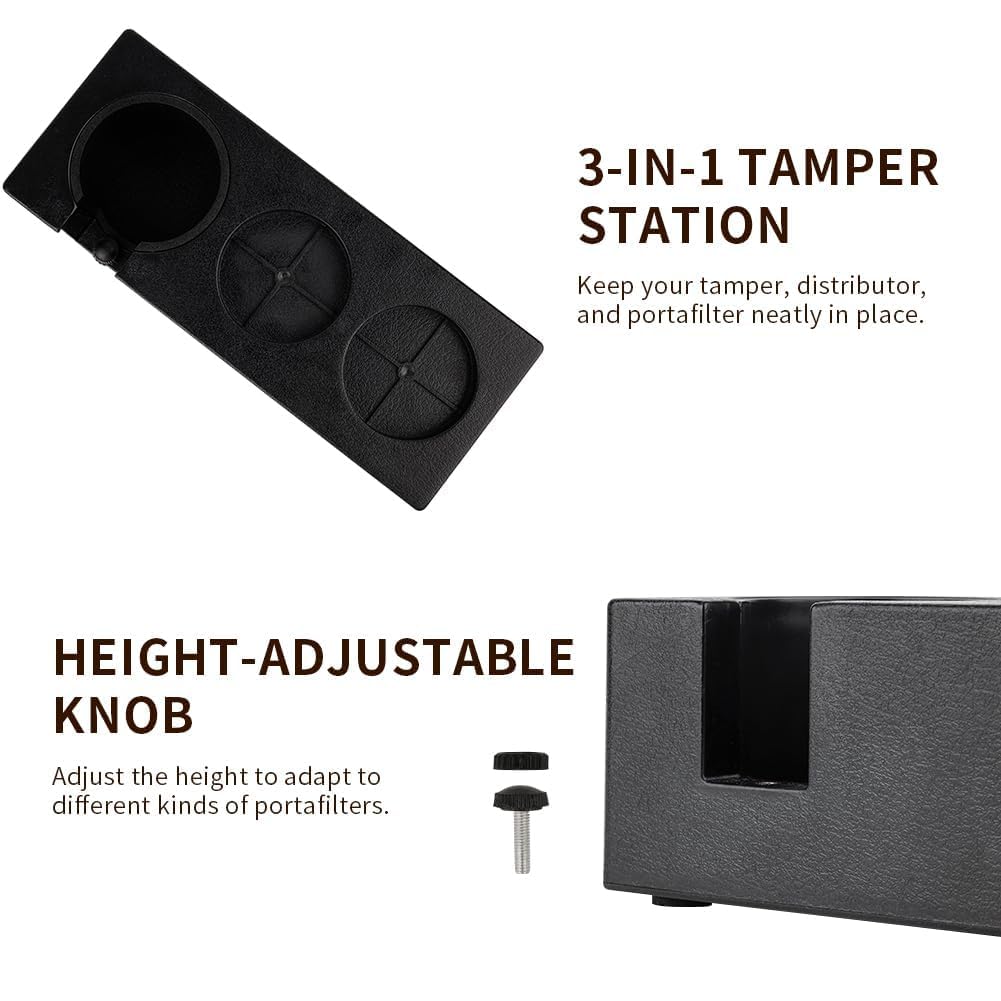 Watchget Tamper Stand Tamping Stand Espresso Tamper Mat Coffee Tamper Mat Espresso Tamping Station Portafilter Holder Tamping Station Base