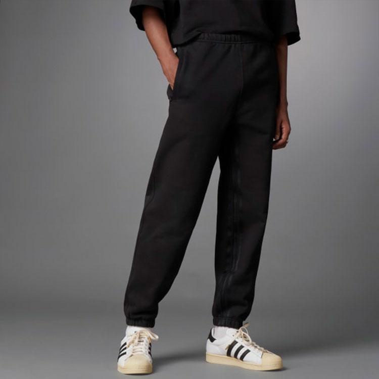 Adidas Оригинальные трилистники, синяя версия, однотонные повседневные спортивные брюки, мужские брюки, черные, H23150