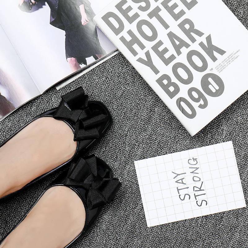 Модные универсальные туфли на плоской подошве с квадратным носком Весна Осень Новые женские туфли ShallowMouth Повседневная удобная обувь Модные элегантные женские туфли