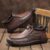 Ботинки ручной работы из натуральной кожи, мужская обувь, удобные ботильоны для мужчин, повседневная обувь, большой размер, рабочая обувь