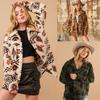 Fashion Men Polar Fleece Fluffy Women Jacket Ethnic Aztec Geometric Printed Jackets Winter High Stretch Streetwear Outerwear