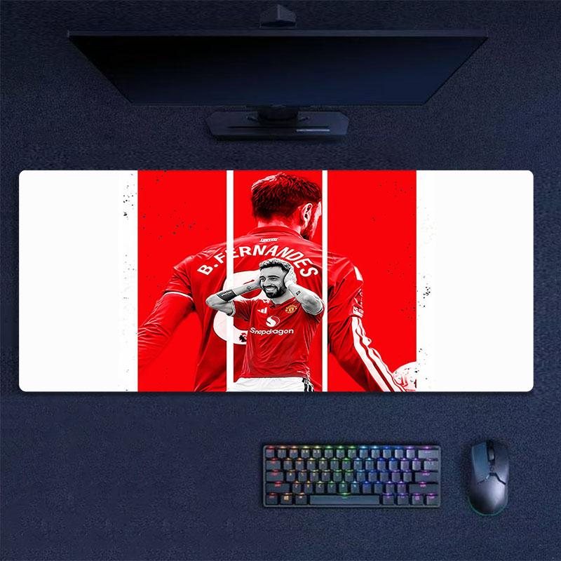 Fernandes Mouse Pad, Large Gaming Desk Mat, Non-slip XXL Mousepad for Laptop & Tablet, Mini PC Playmat with Stitched Edges