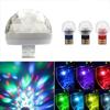 Car Mini USB RGB LED Disco Lighting Crystal Atmosphere Light ,Home Family Party Stage Portable Multicolor Mushroom Lamp