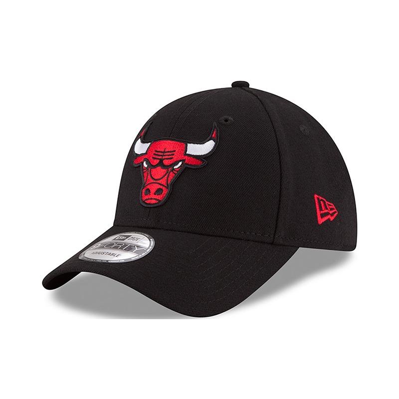 New Era Кепка бейсболка Niu Yihua NBA на липучке, регулируемая, черная, унисекс, хлопковая, модель для пары, Chicago Bulls, один размер - Без коробки