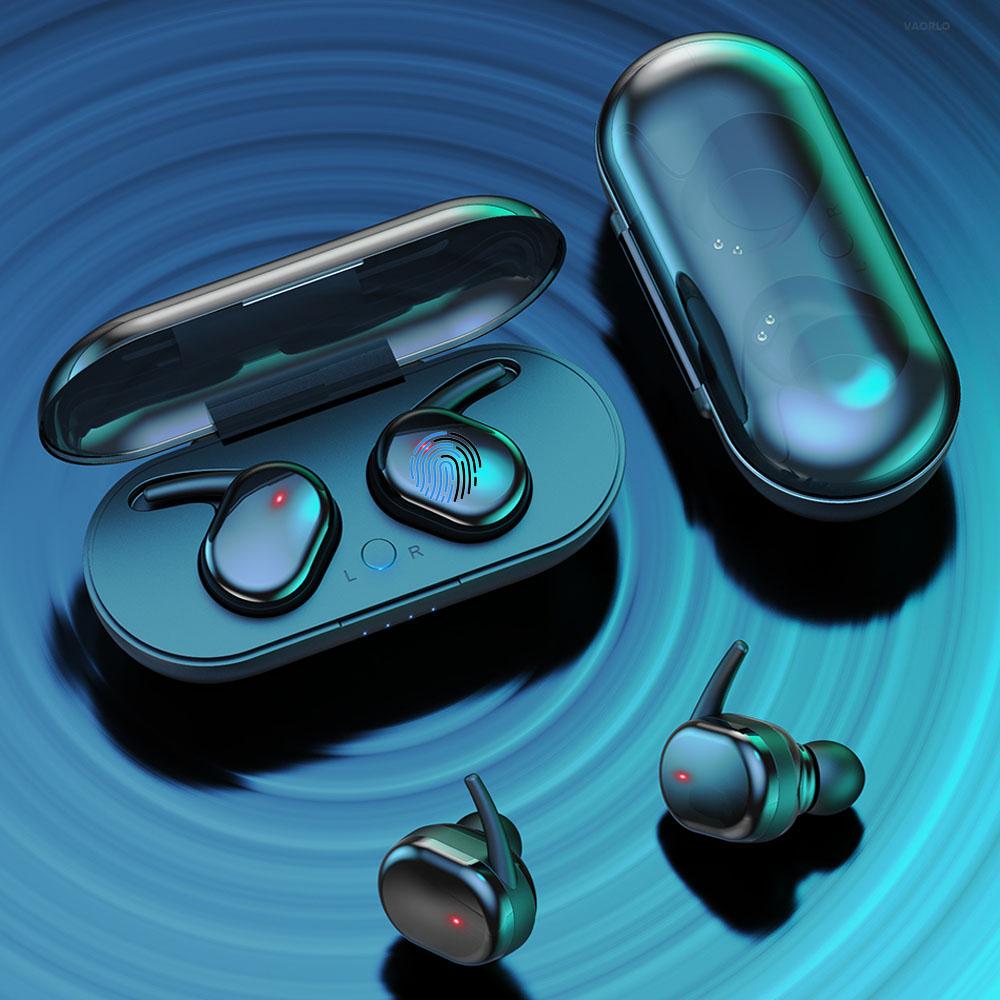 VAORLO Y30 TWS Fingerprint Touch Bluetooth 5.0 Наушники Беспроводные стереонаушники 4D Игровая гарнитура с активным шумоподавлением