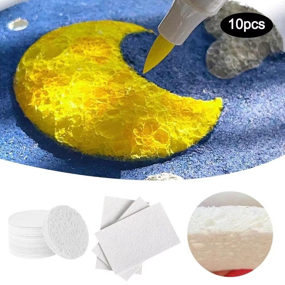 10Pcs Educational Toys Foam Texture Painting Paper Puffy Texture 3D Round Board Paper Kids Toy