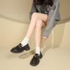 Thick-soled Versatile British Style Loafer Single Shoes with One Pedal, College Style with Skirt, Small Leather Shoes 2025 Spring and Summer New Model