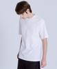BASIC HOUSE Uni Relaxed Fit Round Neck Short Sleeve T-Shirt White Lats0105 (A Type)