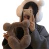 Plush Ear Warmer Anti-Freeze Ear Cover Fashion Bear Ear Earmuffs for Women Girls