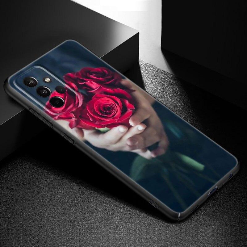 Красивый чехол для телефона с изображением розы для Samsung Galaxy A21 A30 A50 A52 S A13 A22 A32 A33 A53 A73 5G A11 A12 A31 A51 A70 A71 A72