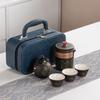 Ceramic Travel Tea Set with Canister Porcelain Teaware Tea Ceremony Tea Gift Set  Gift Giving