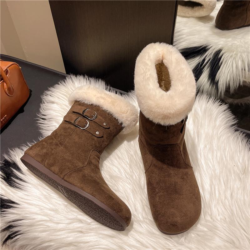 Зимние зимние меховые теплые ботильоны на плоской подошве замшевые женские туфли брендовые дизайнерские плюшевые хлопковые ботинки челси новые повседневные ботинки женские