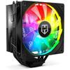 CPU Cooler - Nox - Hummer H-224 - ARGB - 4 Heatpipes - 120 Mm PWM Fan