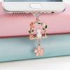 1pc Flower & Cat Decor Dust Plug,Beautiful Mobile Phone Accessories, Mobile Phone Decorations,Perfect Gift for Someone