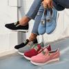 Новый Большой Размер Внешняя Торговля Трансграничный Большой Размер Спортивная Обувь Свободный Пирог Плоская Боковая Молния Цвет Повседневная Спортивная Женская Обувь