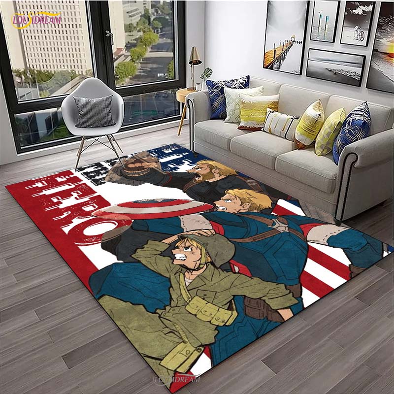 Cartoon Anime Carpet for Living Room Bedroom Rug My Hero Kitchen Kids Door Unslip Floor Mats Birthday gift photography props Rug