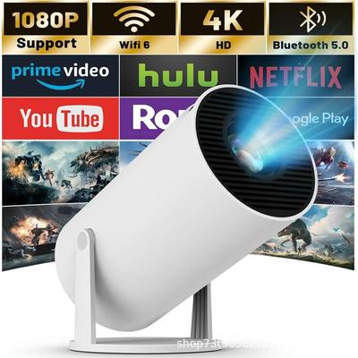 Портативный ЖК-проектор HY300Pro 4K: Беспроводной, HD, домашний кинотеатр, дисплей в гостиной