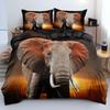 3D Elephant Pattern Bedding Set Bedding Set Bedroom Home Bedding Set Quilt Cover Pillow Case 2/3 Pieces Ultra Soft Home Decoration