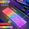 Прозрачная игровая клавиатура Douni KB101 с RGB-подсветкой