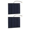 2PCS 1.5W 6V Small Solar Panels Monocrystalline Silicon DIY Solar Charging Panel for Phone Tablet