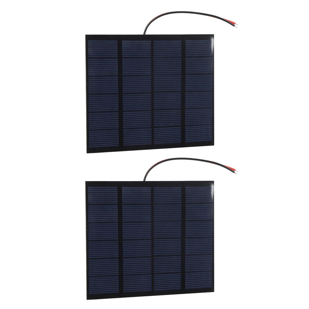 2PCS 1.5W 6V Small Solar Panels Monocrystalline Silicon DIY Solar Charging Panel for Phone Tablet