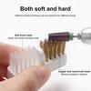 Nail Drill Bits Holder with Cleaning Brush 30 Holes Dustproof Clear Visible Portable Nail Art Drill Bits Display Storage Box Home Salon Supplies