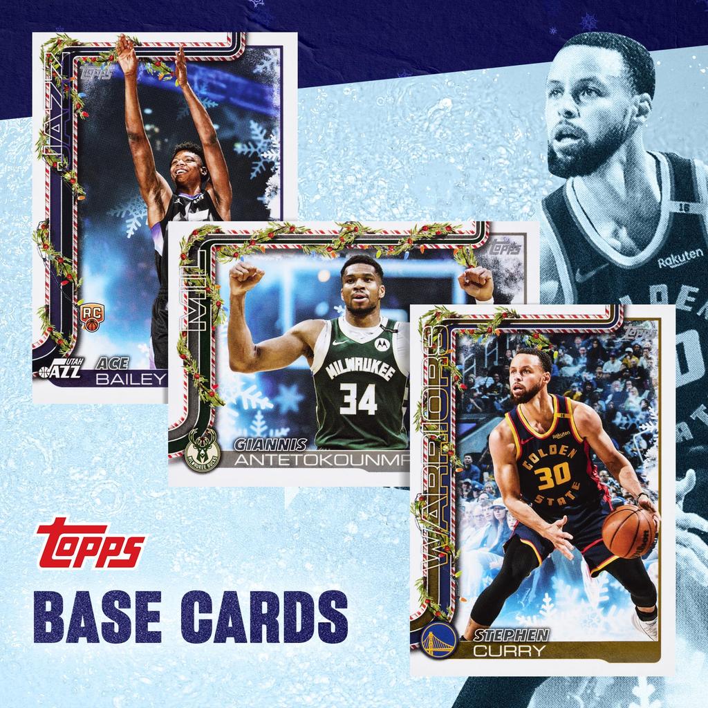 2025 Topps Holiday Basketball Factory Seal Mega Box - -