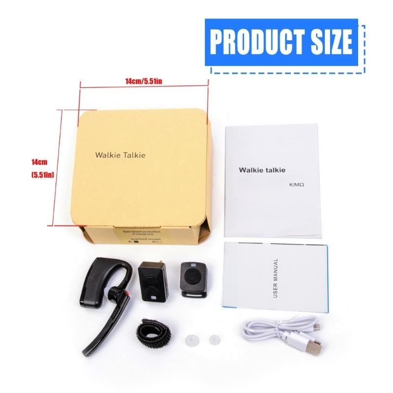 Wireless Bluetooth-compatible Headset Hands frees Earphone Two Way Radio Earphone Adapter Plastic for Devices GP88 CP88