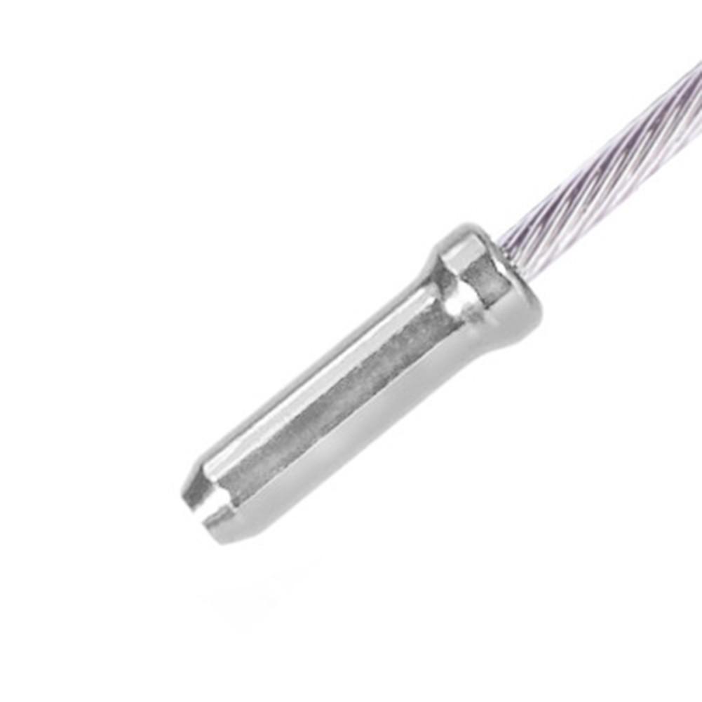 Обновите свой велосипед с помощью 100 шт. зажимов для наконечников проводов для внутреннего троса переключателя тормозов