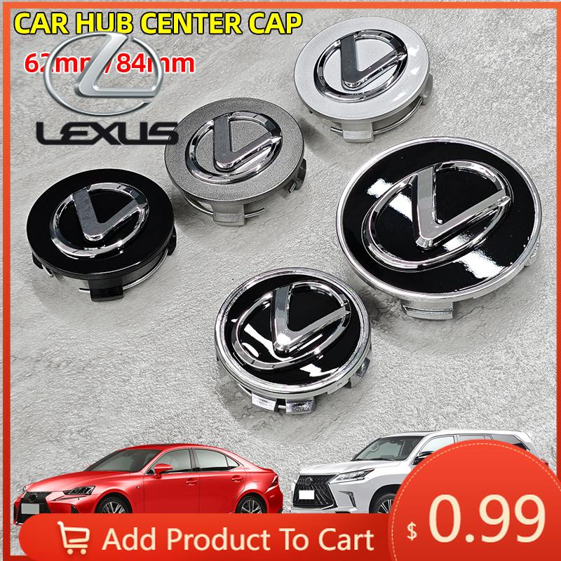 Interior Stickers 4Pcs 62mm/84mm Car Wheel Center Hub Caps Badge Rim Cover Emblem For Lexus IS250 IS200 CT200h GS300 LS430 RX450