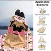 1pc Pug, Heart Blanket Warm, Cozy, And Soft, Suitable for Sofas, Beds, Cars, And Office Use.Perfect for Camping And Travel, Making It a Great Gift for
