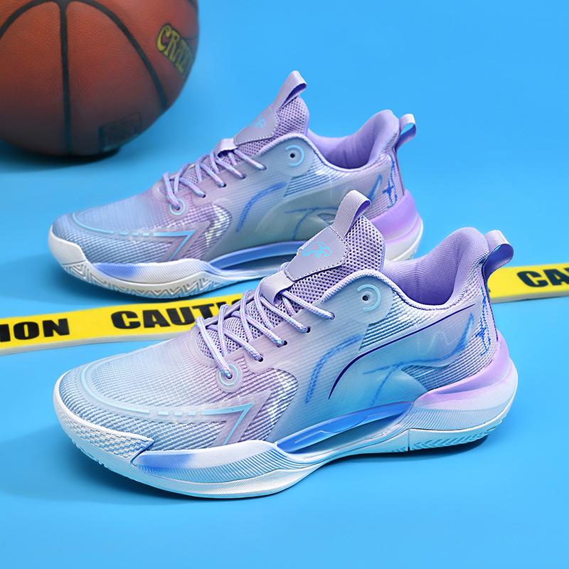 Summer mesh breathable shock absorption lightweight sports shoes non-slip wear-resistant boots basketball shoes
