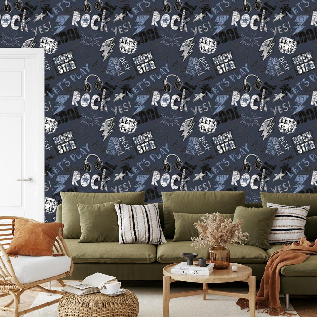 Graffiti wallpaper for living room and bedroom 50x1000