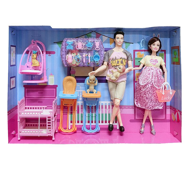 Ручная работа, Аксессуары для кукол, Куклы-младенцы, Беременная мама, Леди, Отец, Папа, Для девочки, Игра, Рождественский, Подарок на день рождения, Требуется сборка