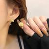 Money Personalized Fun Text Earrings Simple Hip-hop Earrings Fashionable Earrings Women's New Trend