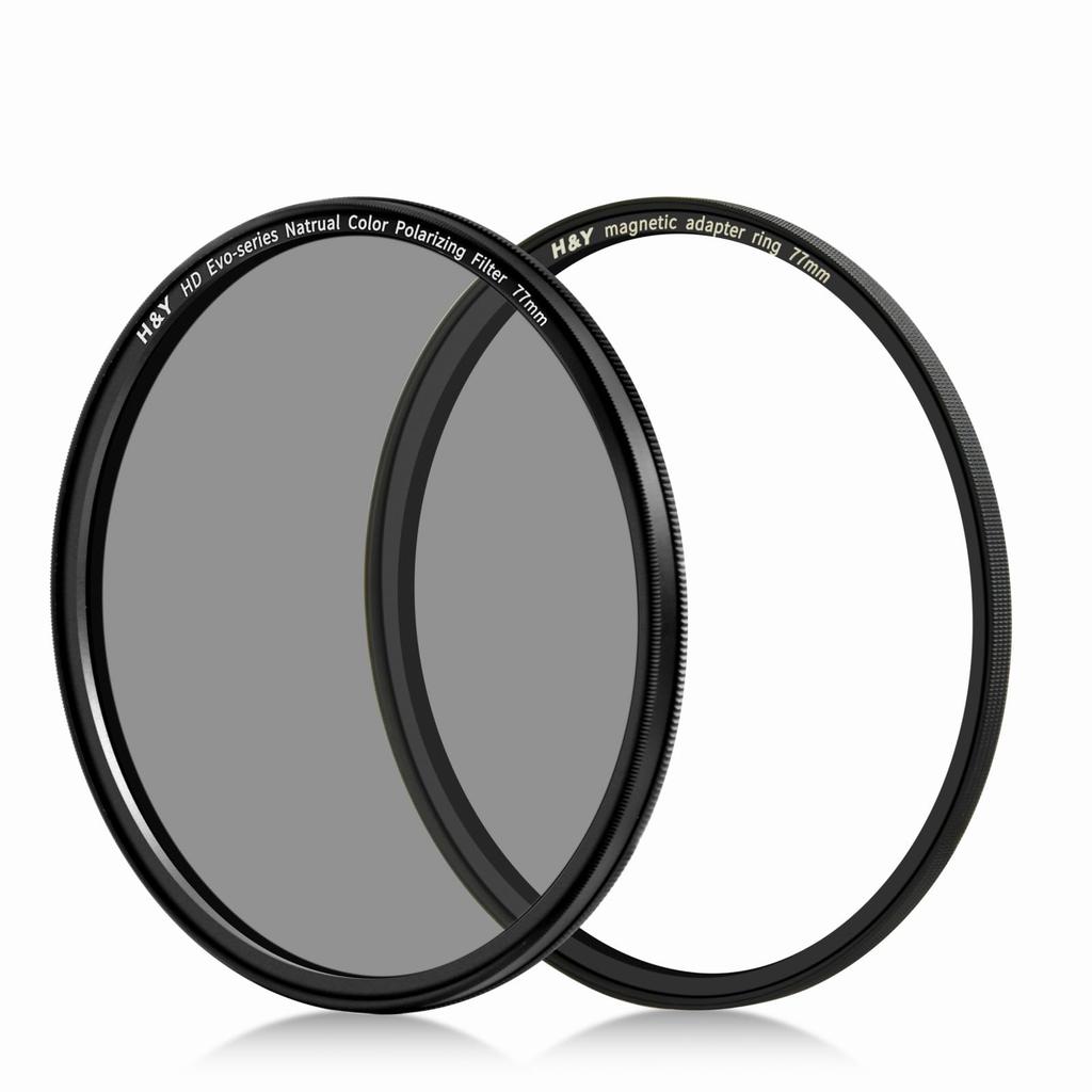 PL Filter 77mm HD EVO Natural CPL Filter Kit Compatible with Both Magnetic and Types Neutral Faithful Color Reproduction Reflection Adjustment