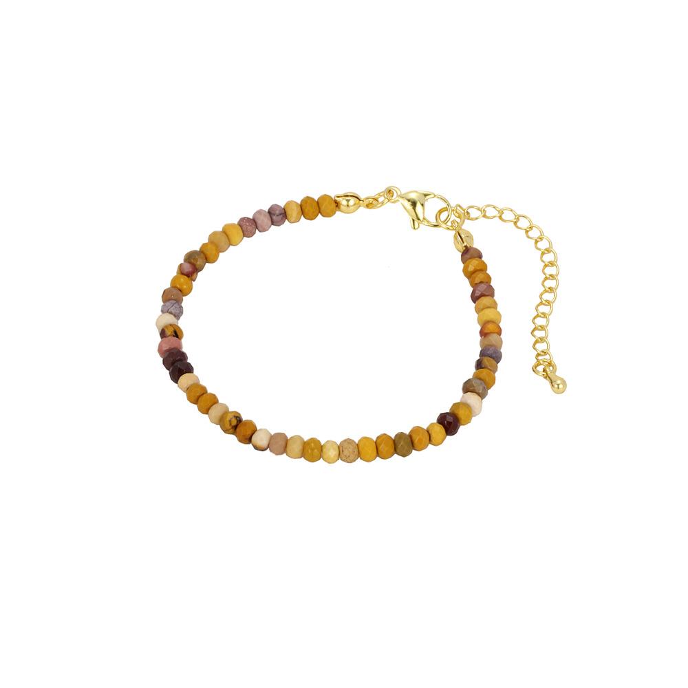 Simple Natural Semi-Precious Stone Fine Flash Bracelet, Amethyst Agate Bracelet, Daily Commuter Bracelet.