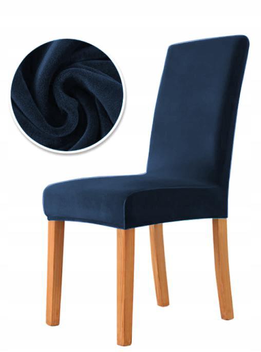 Cover Velvet Chair, Navy Blue Velvet, Thick