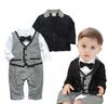 Детские формальные комбинезоны, комплект из 2 предметов, стильная детская корейская одежда [next.design] для мальчиков и детей (95см)