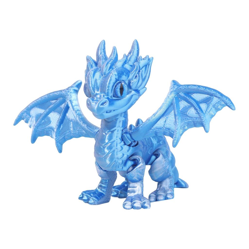 3D Printed Western Dragon Small Flying Dragon Joint Movable Model Ornament Toy