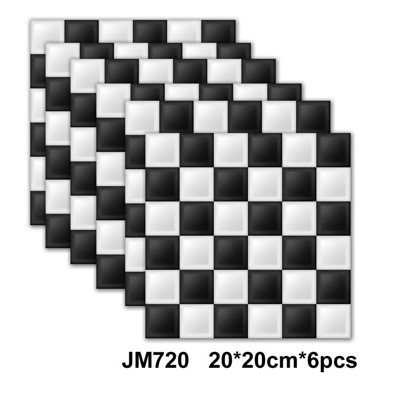 Самоклеящаяся мраморная настенная плитка - Водонепроницаемые наклейки для кухонных фартуков, ванных комнат, гостиных, Легко устанавливаются и снимаются