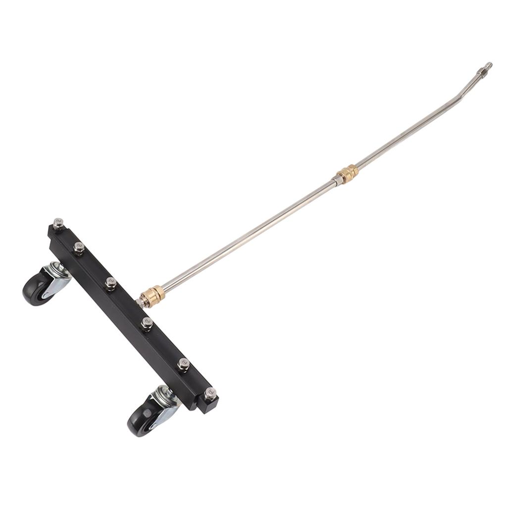 Мойка высокого давления для чистки днища с 6 насадками, 2 удлинительными трубками, щетка для мытья под автомобилем