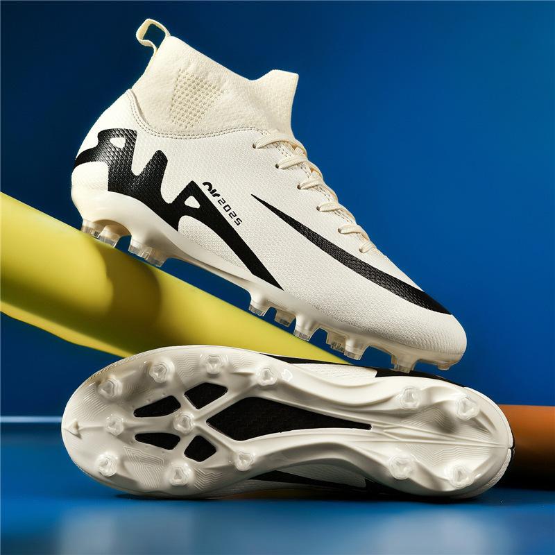Высокие Футбольные Бутсы Мандаринки Шипы для Травы Мальчики, Дети, Подростки и Студенты Тренировочные Кроссовки