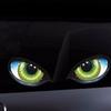 3D стерео светоотражающая наклейка для автомобиля с изображением кошки, боковая наклейка на крыло, клей для глаз, креативная наклейка на зеркало заднего вида